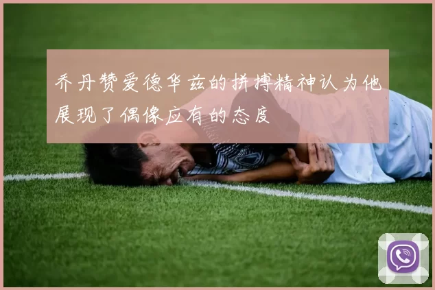 乔丹赞爱德华兹的拼搏精神认为他展现了偶像应有的态度
